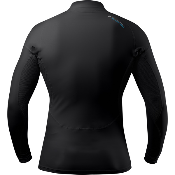 2026 Zhik Da Uomo Eco UPF50+ Spandex Long Sleeve Rash Guard DTP-0063 - Black